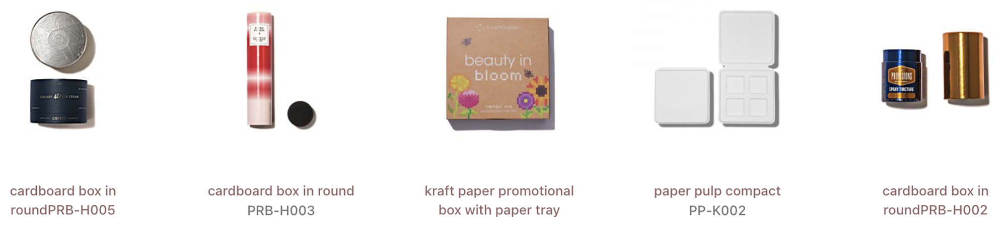 cosmopak paper beauty packaging examples